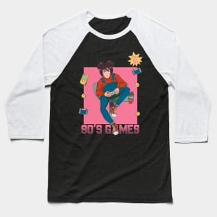 90's Gamer Girl Baseball T-Shirt